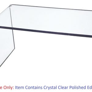 T&#39;z Tagz Clear Acrylic Riser – 19.5&quot; x 4&quot;, 4.5mm Thick Display Stand for Retail, Collectibles, or Decor