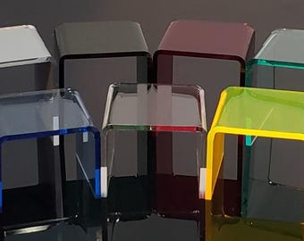 T'z Tagz Rare Single Unit 3x3x3 Small Acrylic Riser Display Stand Holders