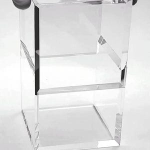 T'z Tagz Clear Acrylic Box - Fully Enclosed - No Lid - No Hinges - 45 Degree Perfection Cube. Doubles as Acrylic Risers - All Sizes welcome