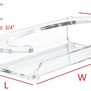T&#39;z Tagz Clear Acrylic Custom-made Business Card Holders Display Stand 2 pack