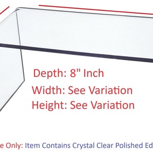 T'z Tagz Any 8-Inch-Deep Clear Acrylic Riser Display Stand New 2 Pack Variation