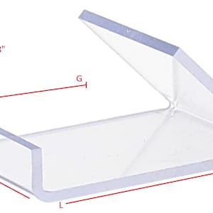 T&#39;z Tagz New Clear Small Multipurpose Display Easel Cell Phone Stand 6 Pack