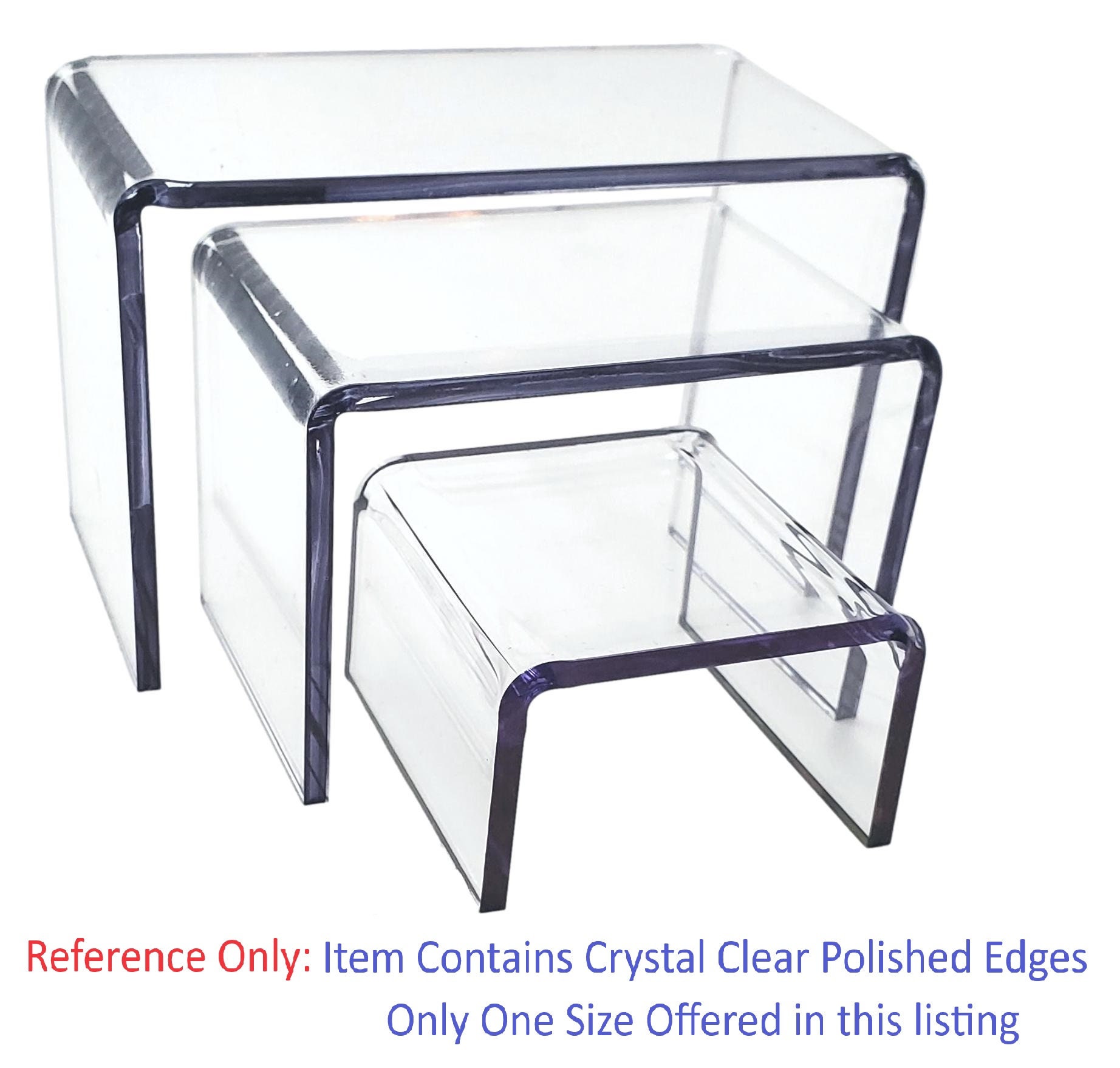T'z Tagz Any 5-inch-deep Clear Acrylic Riser Display Stand New 2 Pack ...