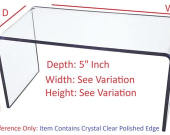 T'z Tagz Any 5-Inch-Deep Clear Acrylic Riser Display Stand New 2 Pack Variation