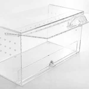 T'z Tagz Clear Acrylic Pet Habitat Stackable Showcase Breeder Box Insect Reptile
