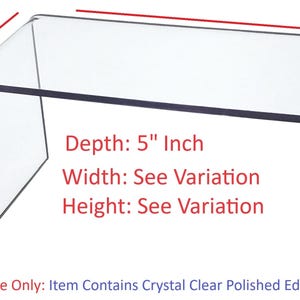 T'z Tagz Clear Acrylic Display Risers 2 Pack 5" Deep Choose Size