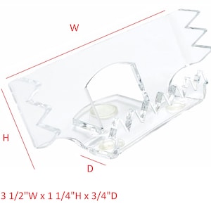 T&#39;z Tagz Clear Acrylic Custom Business Card Holders Desktop Display Stand 2 pack