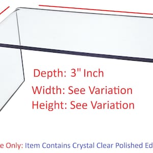 T'z Tagz Any 3-Inch-Deep Clear Acrylic Riser Display Stands New 2 Pack Variation