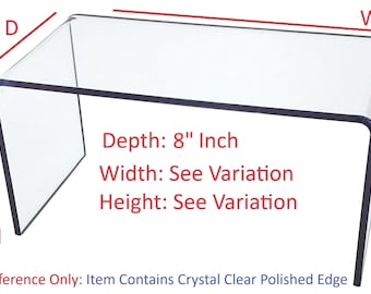 T'z Tagz Any 8-Inch-Deep Clear Acrylic Riser Display Stand New 2 Pack Variation
