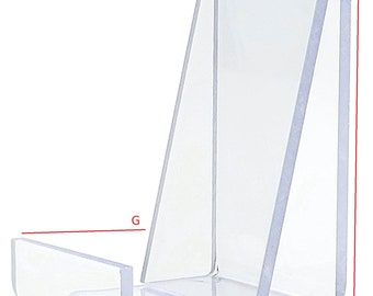 T'z Tagz New Clear 6 Pocket Business Card Holder Tabletop Display Stand 1 Piece