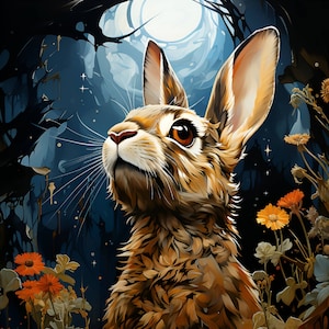 Moon Gazing Hare