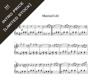 Married Life - From UP  Piano Sheet Music Download Printable PDF 3 Pages