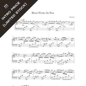 River Flows In You - Yurima - Piano Solo Sheet Music Download Printable PDF 3 Pages Popular Piano Music