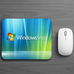 Windows Vista Retro PC Gaming operating system mouse pad Desk Mat 2