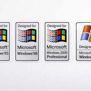 Design für Windows 95 98 2000 EXP Desktop Gehäuse Aufkleber