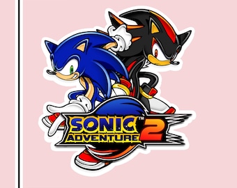 sonic adventure 2 sonic shadow dreamcast videogame vinyl sticker