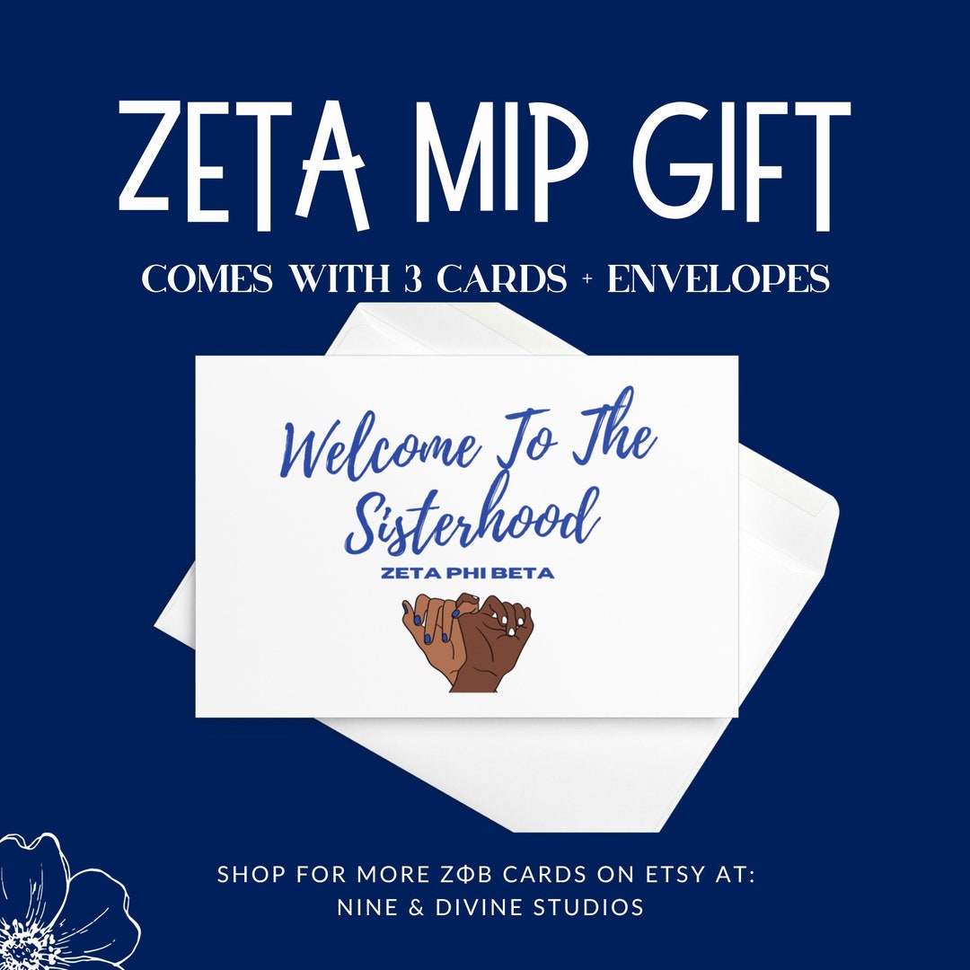 Zeta Phi Beta Sorority Gift to the Sisterhood ZPB Probate Gift Official Zeta