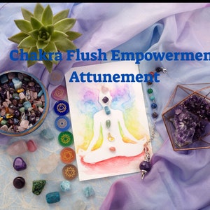Chakra Flush Empowerment Attunement| Self-Worth Healing journal | Inner Healing | Meditation |  Therapy Journal | Self Care | Self Love