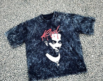 Camiseta extragrande PBC Whole Lotta Red Stone Wash, estampado gráfico, estilo urbano unisex.