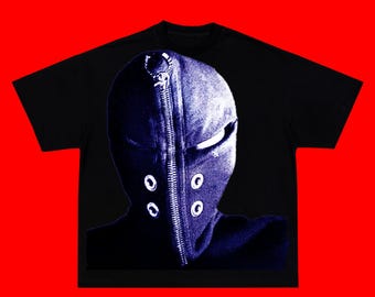 Camiseta extragrande con estampado Gimp, camiseta urbana punk oscura, camiseta unisex cyber grunge, alternativa