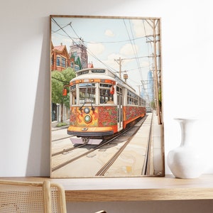 Pakistani Truck Art, Streetcar Toronto, Streetcar inspired by truck Art, Digital Wall Art, South Asian Art
