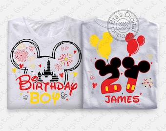 Disney Birthday Boy Shirt Design,Birthday SVG, Disney Birthday PNG, Disney Birthday Boy SVG, Birthday Boy Shirt Png, Mickey Birthday