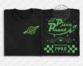 Pizza Planet 2 Sides Shirt Design, Toy Story Pizza Planet SVG, Disney PNG, Disney Pizza Planet SVG, Toy Story Shirt Svg, Pizza Planet Svg