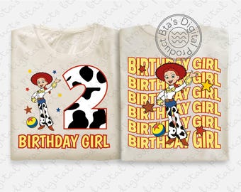 Jessie Birthday Shirt Design, Toy Story Birthday SVG, Disney Birthday PNG, Disney Birthday Girl SVG, Jessie Birthday Girl Shirt Svg