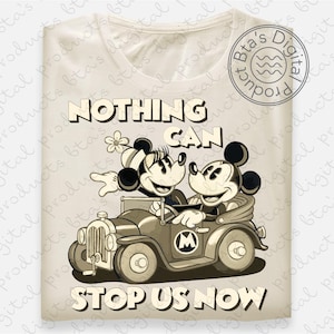 Retro Nothing Can Stop Us Now Shirt Design, Retro Disney PNG, Retro Mickey Mouse SVG, Disney Retro Runaway Railway PNG