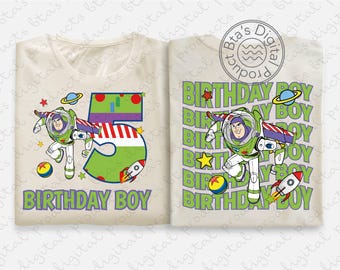 Buzz Lightyear Birthday Shirt Design, Toy Story Birthday SVG, Disney Birthday PNG, Disney Birthday Boy SVG, Buzz Birthday Boy Shirt Svg