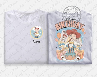 Jessie Wanted Birthday Shirt Design, Toy Story Retro Birthday SVG, Disney Birthday PNG, Disney Birthday Girl Png, Jessie Birthday Shirt Svg