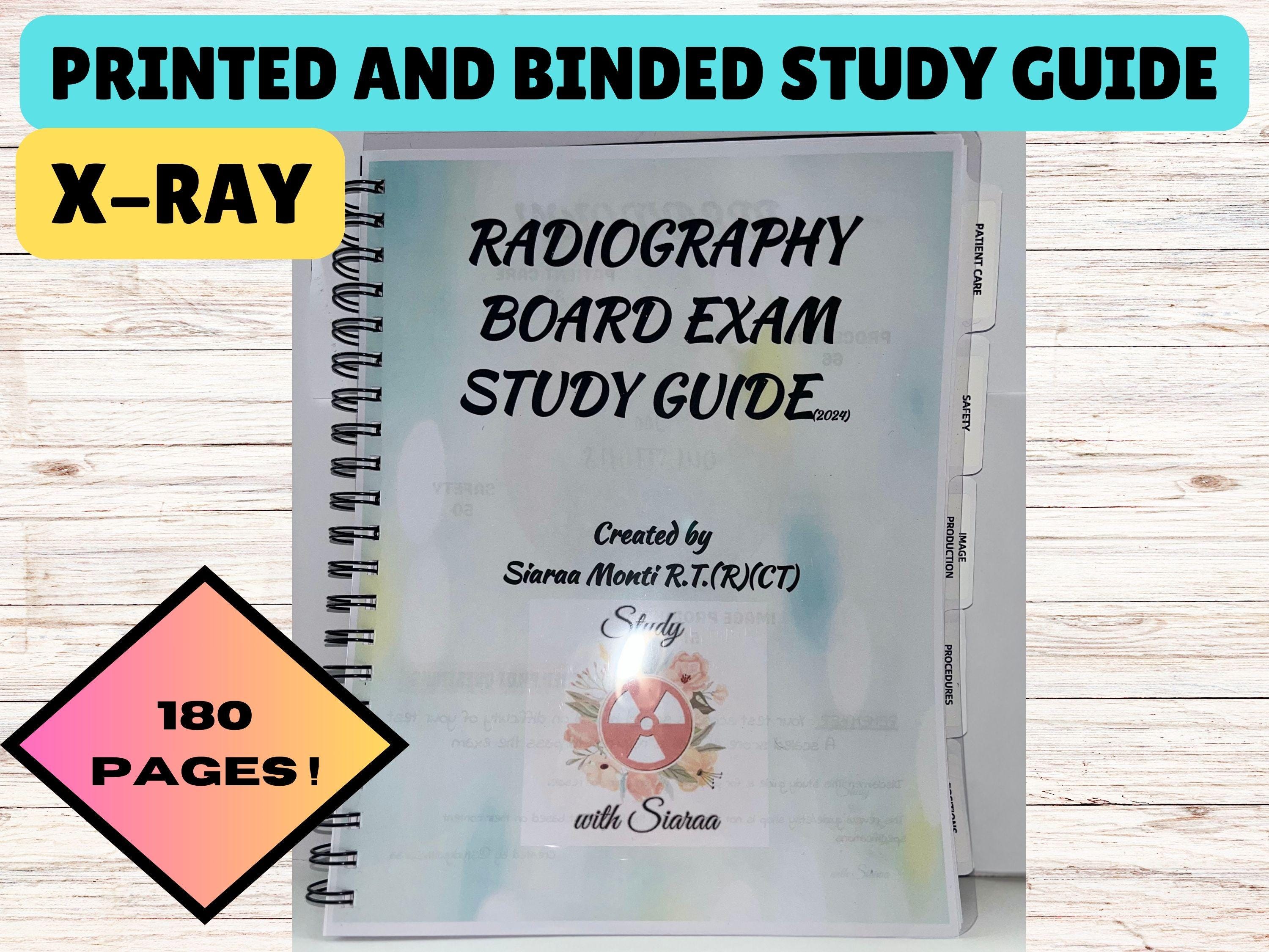 PHYSICAL PRINT! X-ray Radiography Boards Exam Study Guide Book | Study ...