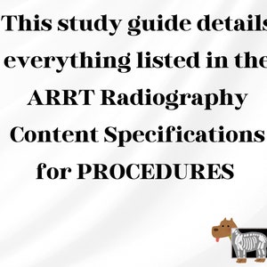 X-ray Radiography PROCEDURES/ANATOMY ARRT Boards Exam Study Guide ...