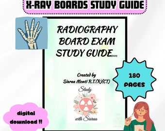 Comprehensive X-ray Radiography Boards Exam Study Guide| Digital Download Study Guide| Rad Tech Review Guide| Boards Prep