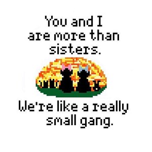 Sister Love Cross-Stitch Pattern
