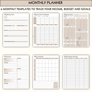 Printable Financial Planner, Downloadable Planner, Planner Printable ...