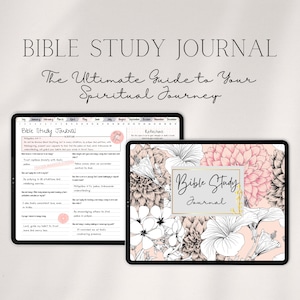Bible Study Journal Devotional Journal Bible Study Guide Scripture Journal Prayer Journal Bible Study Template Guided Journal
