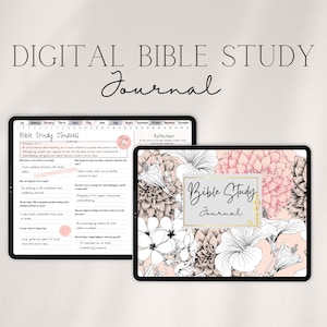 Bible Study Journal Devotional Journal Bible Study Guide Scripture Journal Prayer Journal Bible Study Template Guided Journal