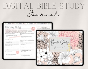 Bible Study Journal Devotional Journal Bible Study Guide Scripture Journal Prayer Journal Bible Study Template Guided Journal