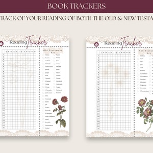Printable Bible Study Guide, Bible Reading Trackers, Chronological ...