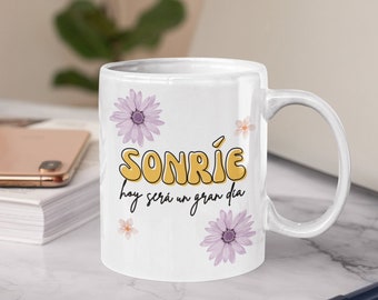 Smile, motivational phrases, gift for friends, entrepreneurs, women, Ceramic, Mug, Coffee Mug 11oz, Coffee, Mug, Motivational