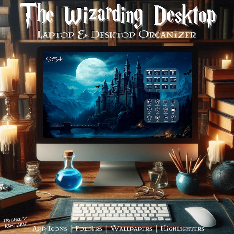 THE WIZARDING DESKTOP and Laptop Calendar Organizer 2025-2026 With ...