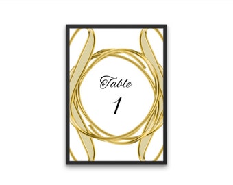 Wedding table numbers 1-20 printable with bonus signs