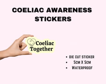 Coeliac Disease Sticker - Die cut - celiac disease stickers