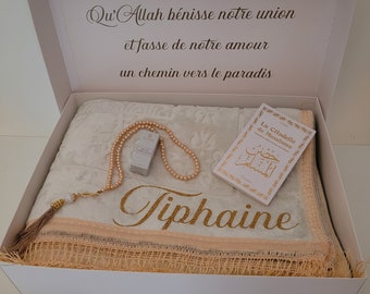 Personalized prayer mat box, gift box for Ramadan, Ramadan gift, Aid gift, Eid gift