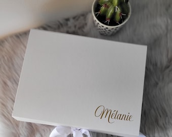 Coffret personnalisé, box cadeau, Coffret, mariage,demoiselle d'honneur ,anniversaire, demande Témoin, cadeau grand mère, fête des mères