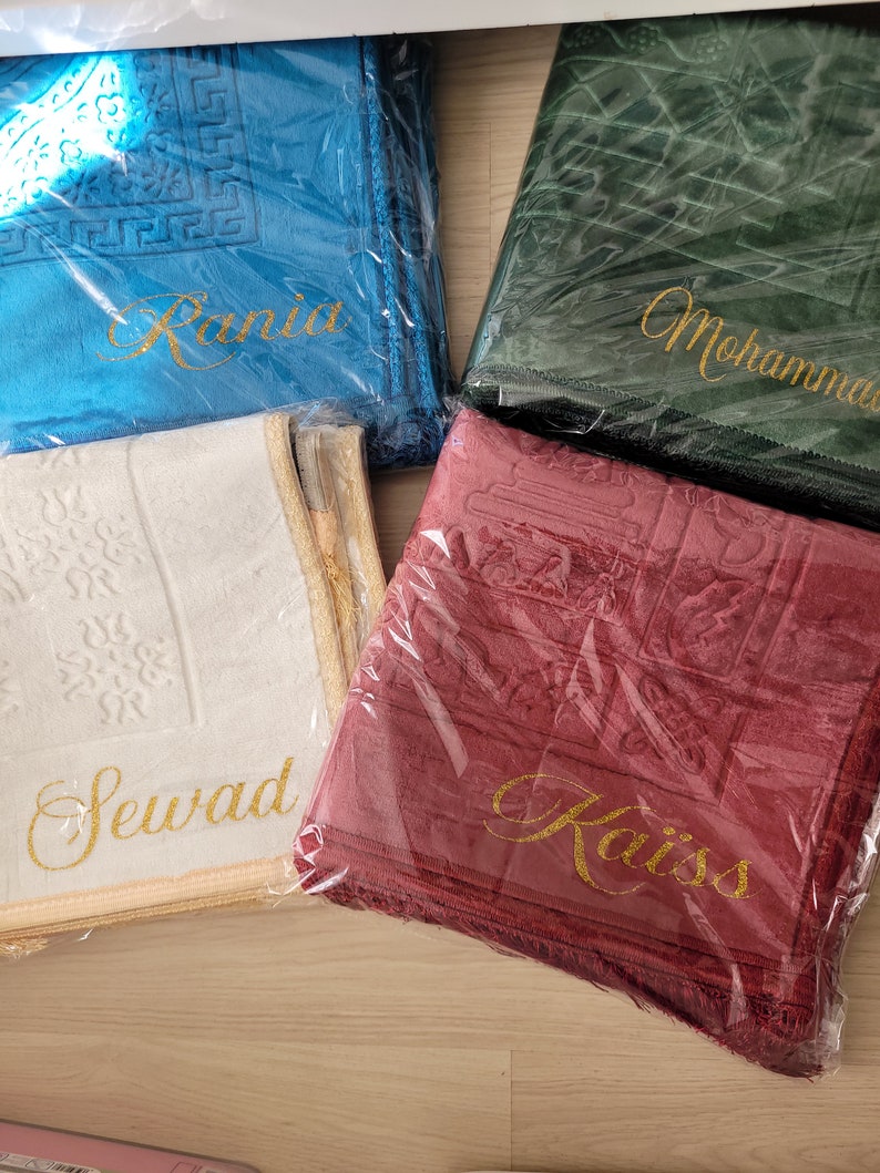 Coffret tapis de prière personnalisé, box cadeau pour Ramadan, cadeau Ramadan, cadeau Aid, cadeau eid image 5