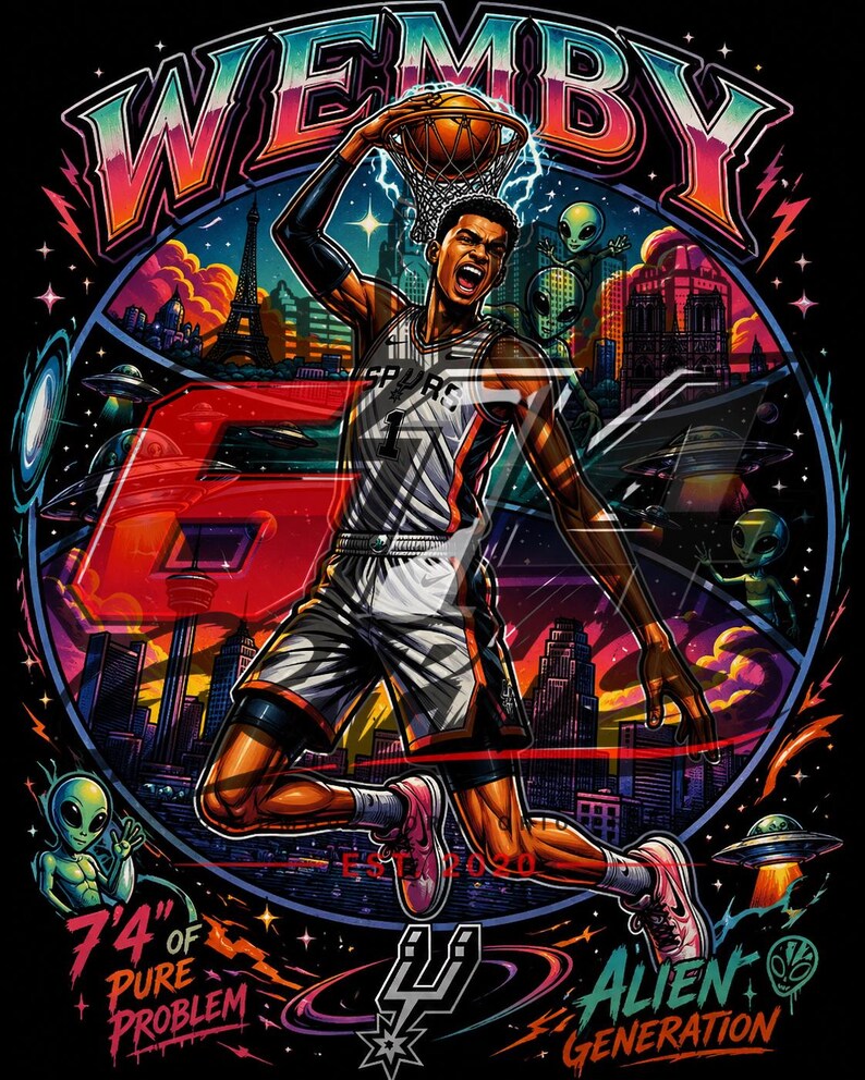 Alien Baskeball Poster - Etsy