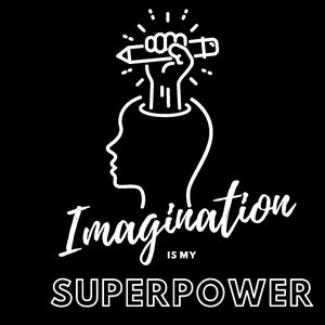 Imagination is my Superhero 5x7 Wall Art