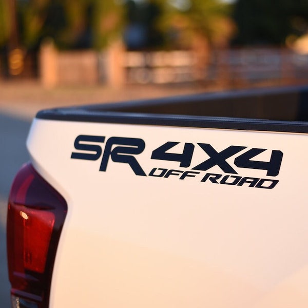 SR 4x4 Off-Road Vinyl Decals (Set of 2) Tacoma Decals *Multiple Solid Colors | Quality Vinyl Decals for Tundras & Tacomas